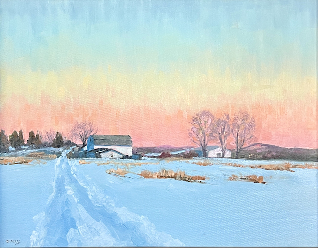 Winter Morning 11x14 $650 at Hunter Wolff Gallery